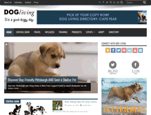 Tablet Screenshot of doglivingmagazine.com